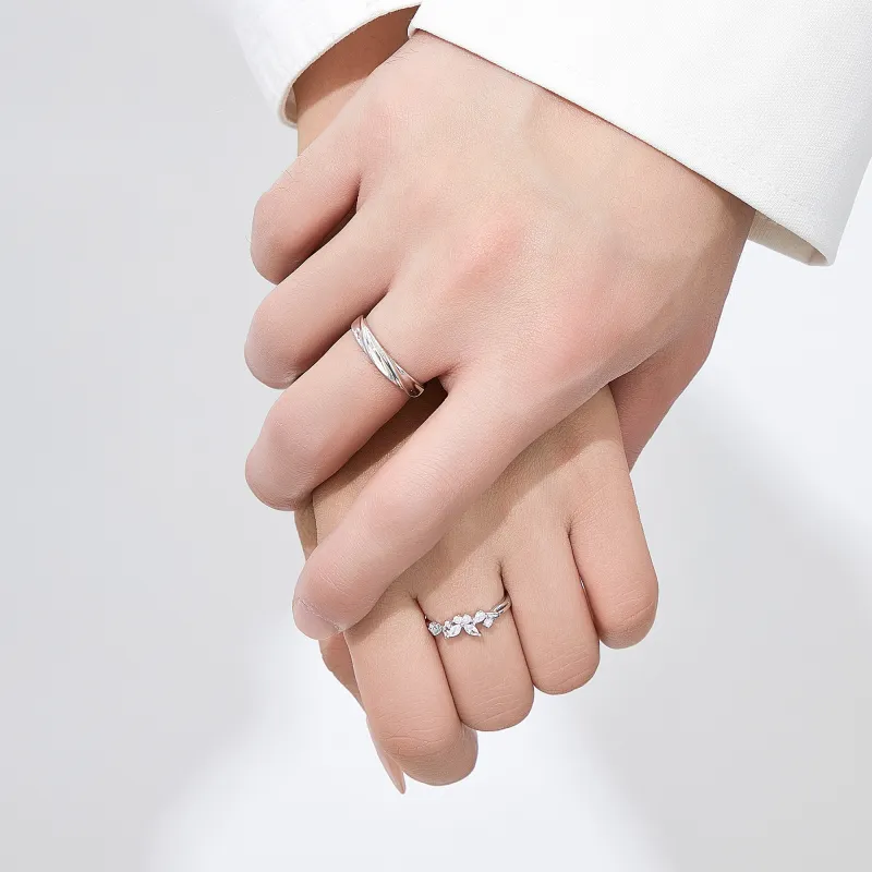 Lao Feng Xiang S925 Silver Rings Unisex-5