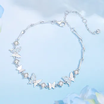 Lao Feng Xiang S925 Silver Bracelets Women's