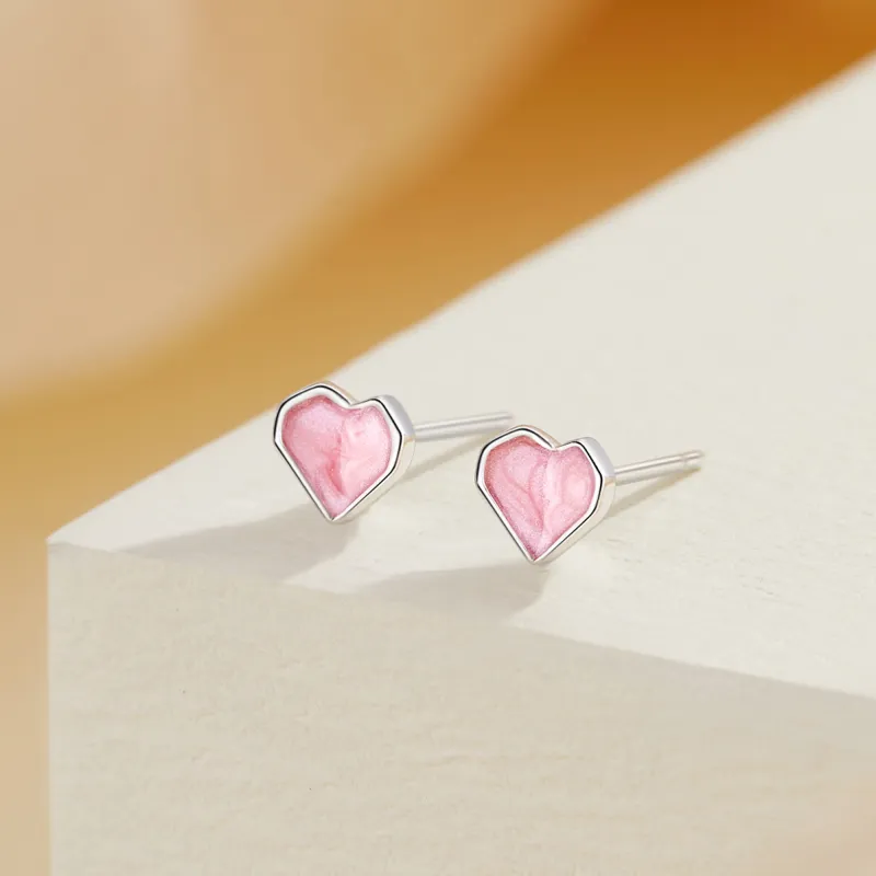 Lao Feng Xiang S925 Silver Pair Of Stud Earrings Women's-5
