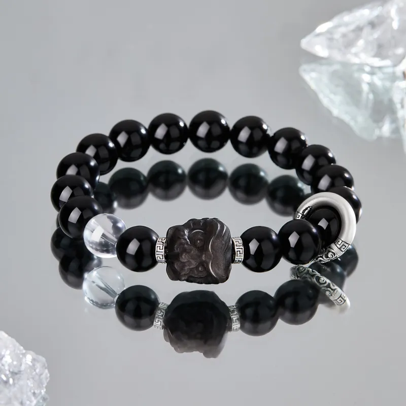 Lao Feng Xiang Natural Chalcedony Bracelets Unisex-4