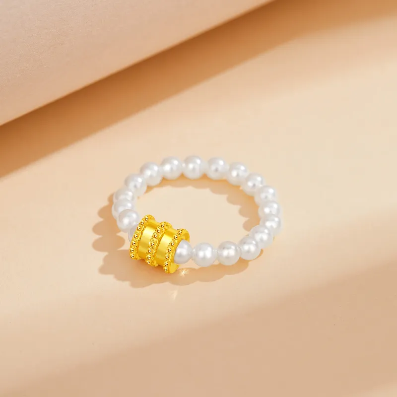 Lao Feng Xiang Gold Rings Women's-3