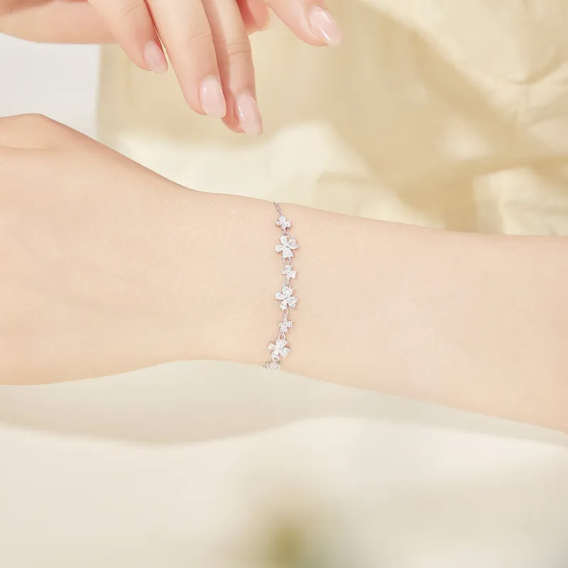 Lao Feng Xiang S925 Silver Bracelets Women's-4