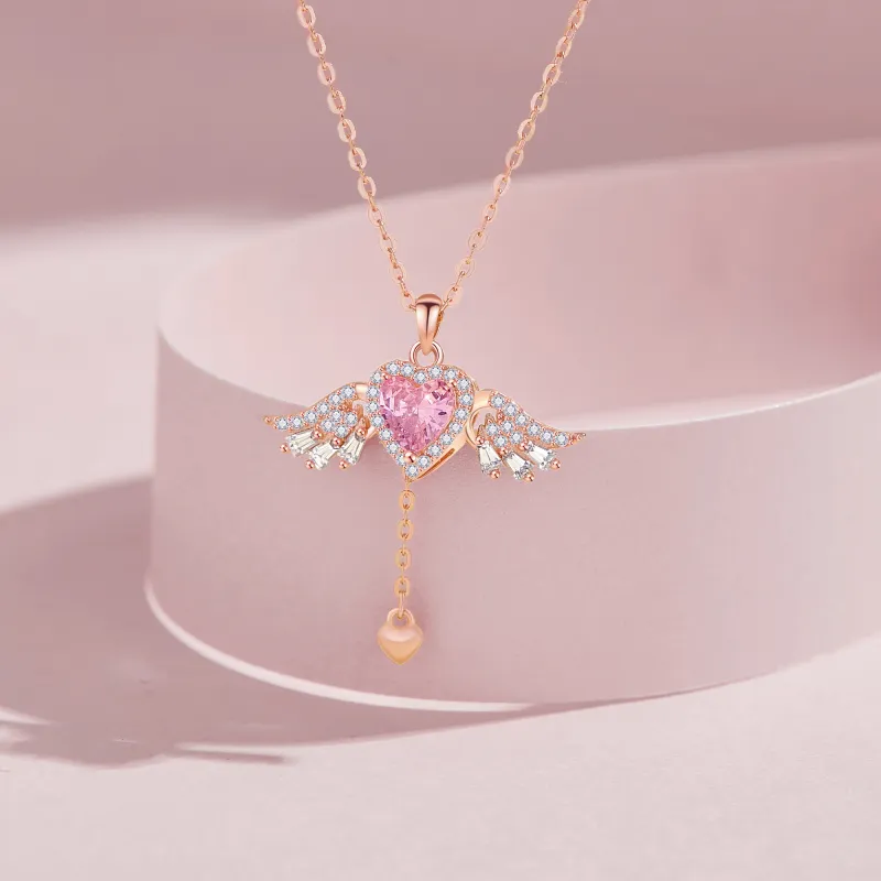Lao Feng Xiang S925 Silver Necklaces Women's-4
