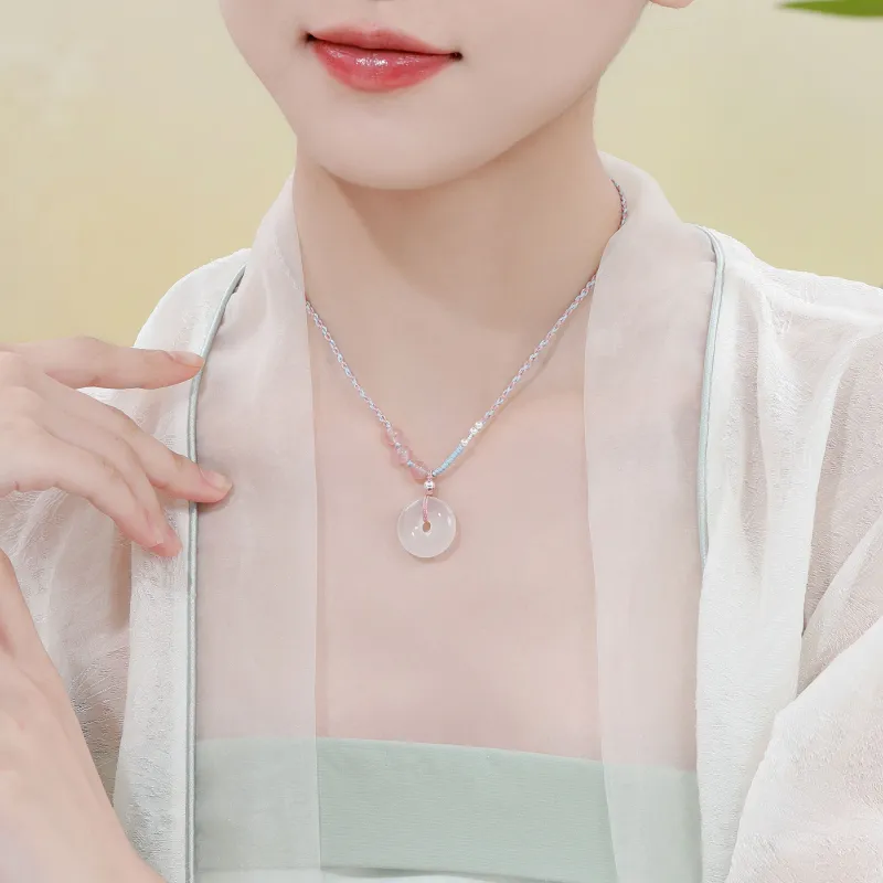 Lao Feng Xiang Chalcedony Necklaces Women's-5