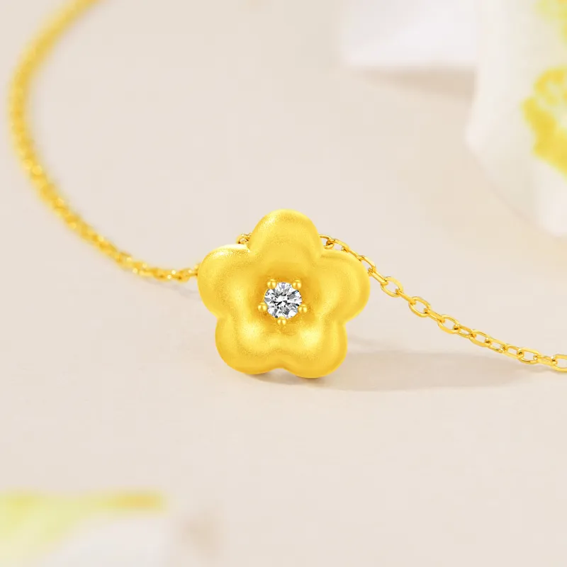Lao Feng Xiang S925 Silver Necklaces Women's-3
