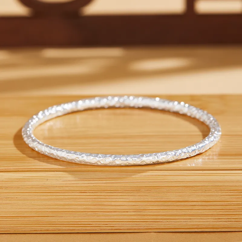 Lao Feng Xiang S999 Fine Silver Sterling Silver Bracelets Women's-3