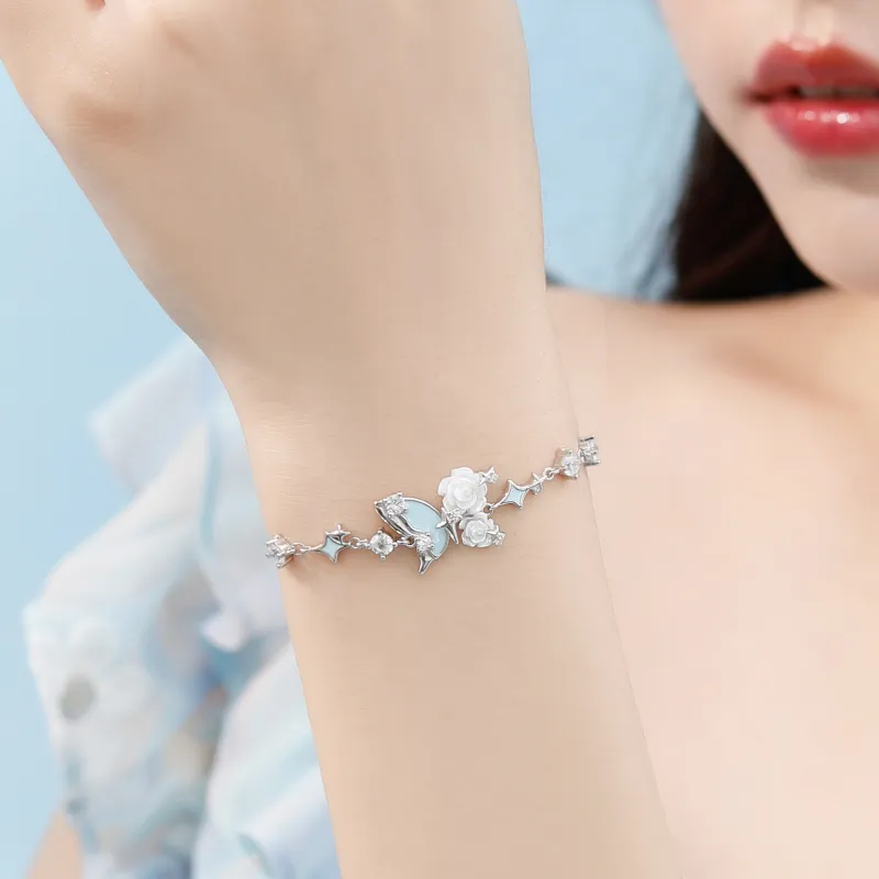 Lao Feng Xiang S925 Silver Bracelets Women's-6