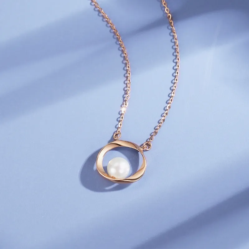 Lao Feng Xiang S925 Silver Necklaces Women's-2