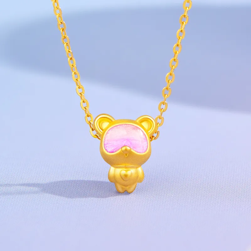 Lao Feng Xiang S925 Silver Necklaces Women's-4