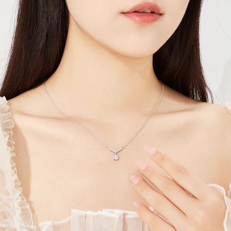 Lao Feng Xiang 925 Sterling Silver Necklaces Women's-4