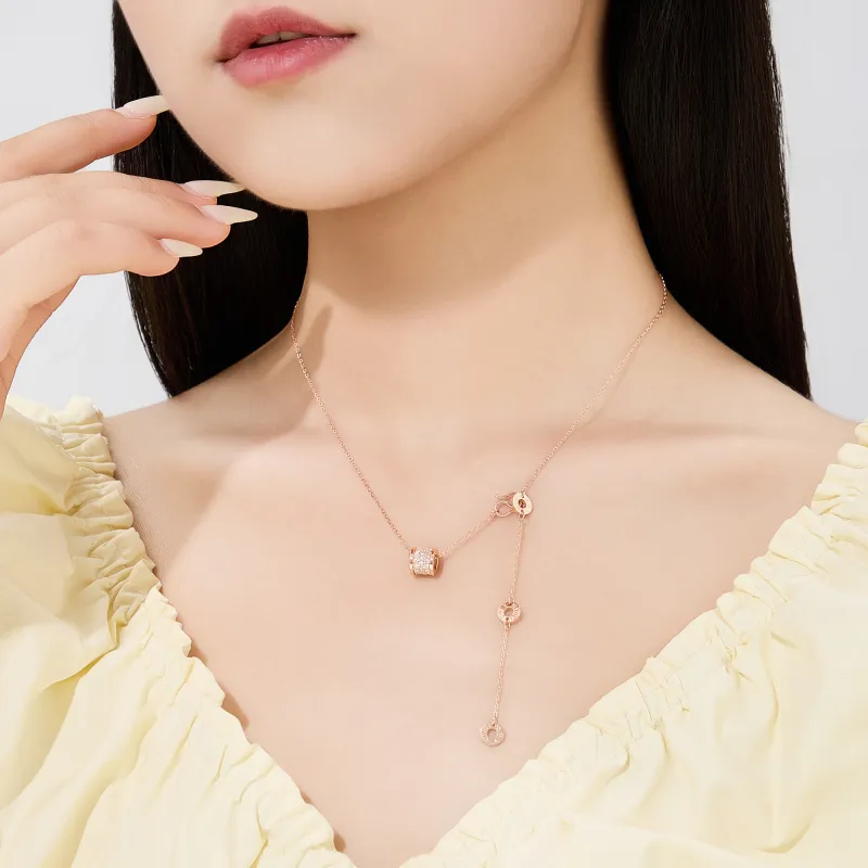 Lao Feng Xiang S999 Fine Silver Necklaces Women's-8