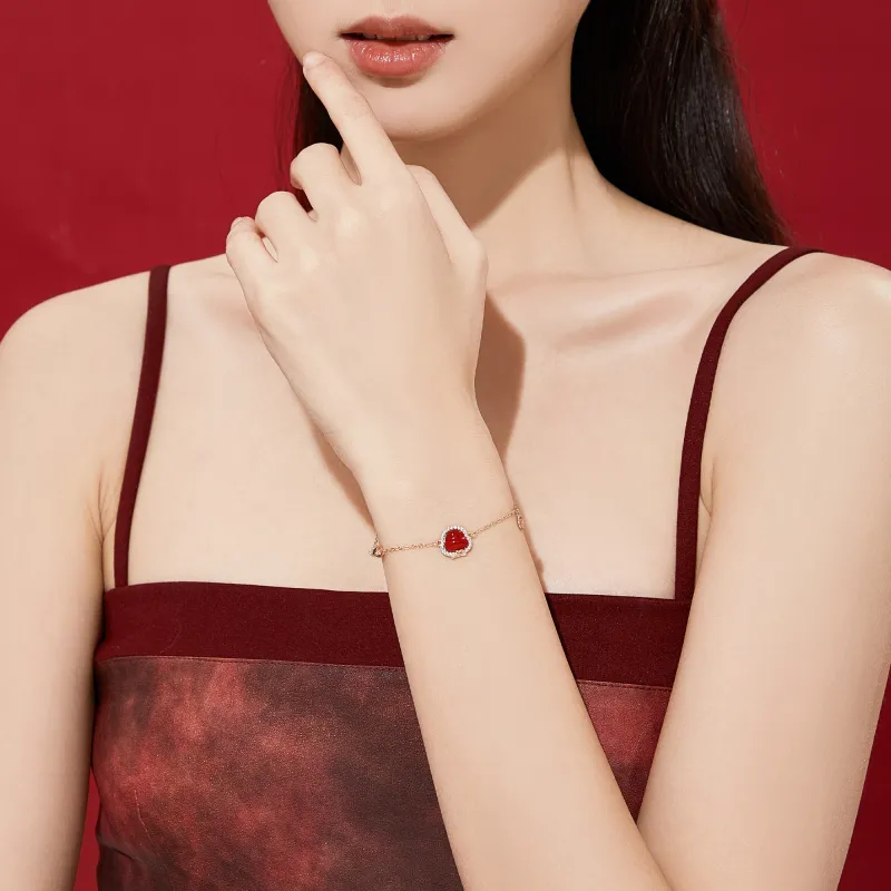 Lao Feng Xiang 925 Sterling Silver Bracelets Women's-2