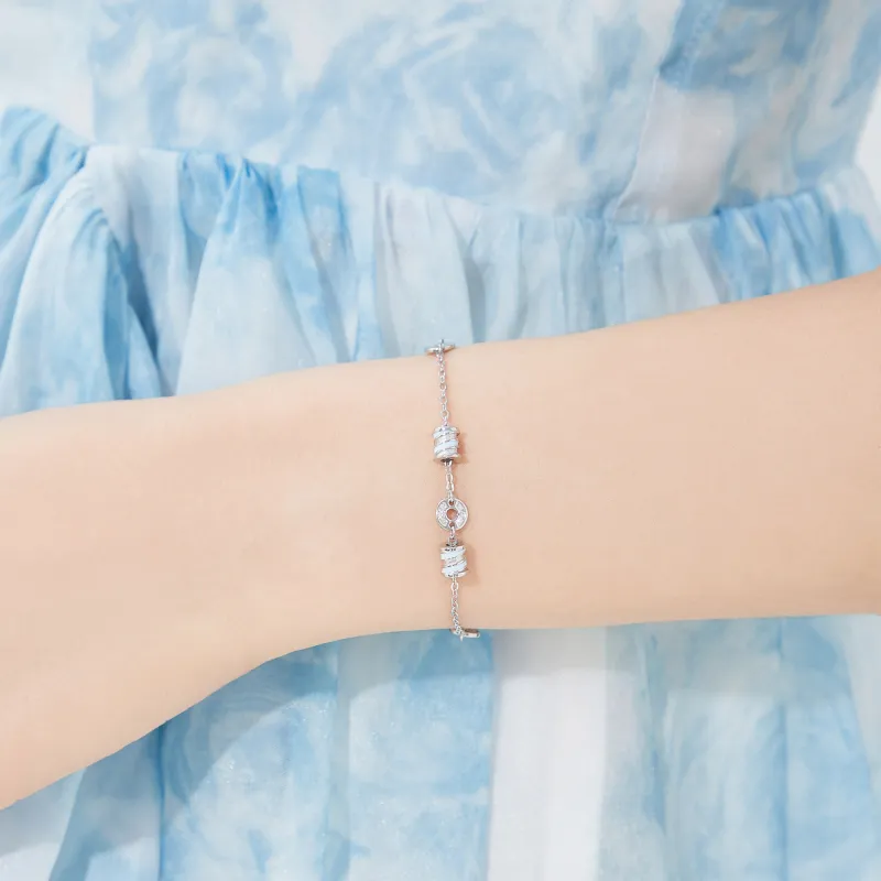 Lao Feng Xiang S925 Silver Bracelets Women's-5