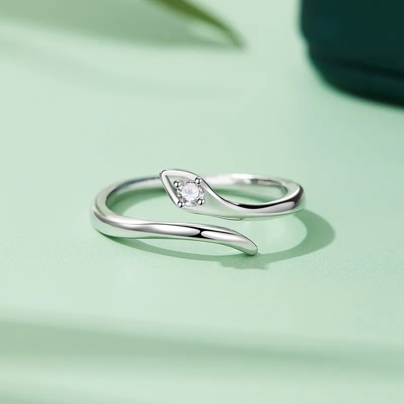 Lao Feng Xiang S925 Silver Rings Women's-2