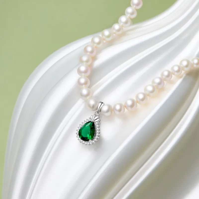 Lao Feng Xiang S925 Silver, Freshwater Pearl Necklaces Women's-6