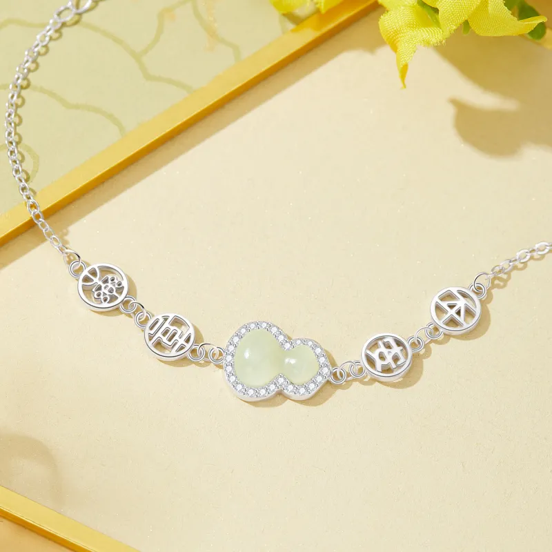 Lao Feng Xiang S925 Sterling Silver Bracelet Girl Women's-4