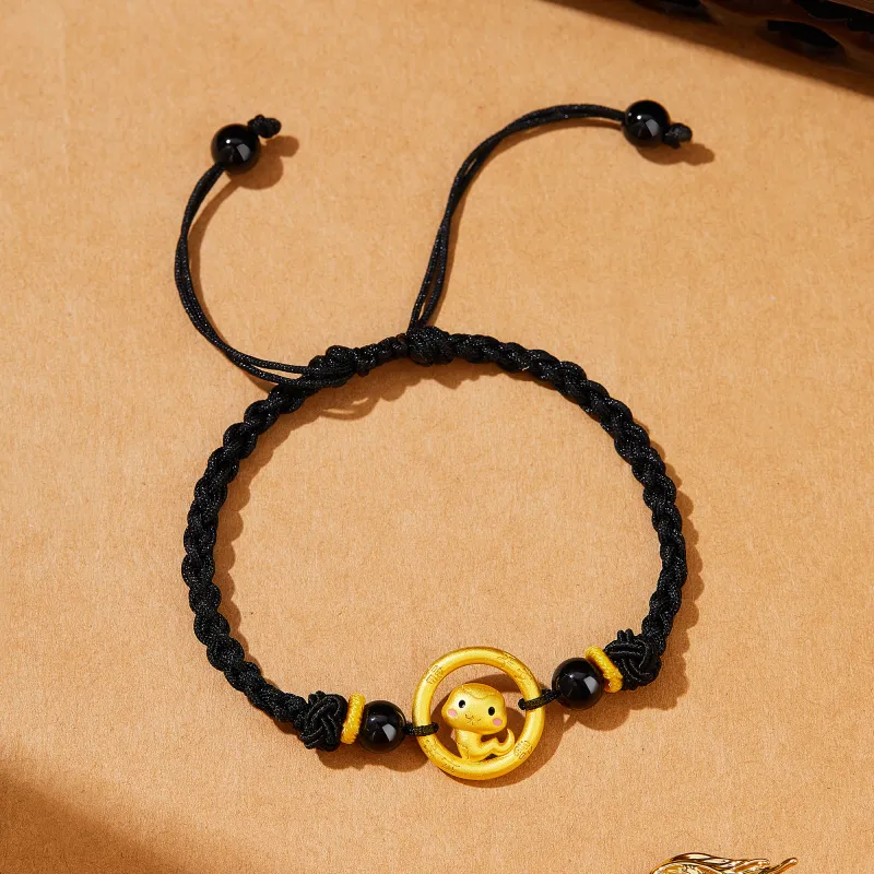 Lao Feng Xiang S925 Silver Bracelets Unisex-9