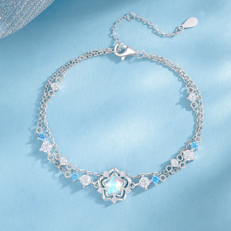 Lao Feng Xiang S925 Silver Bracelets Women's-5