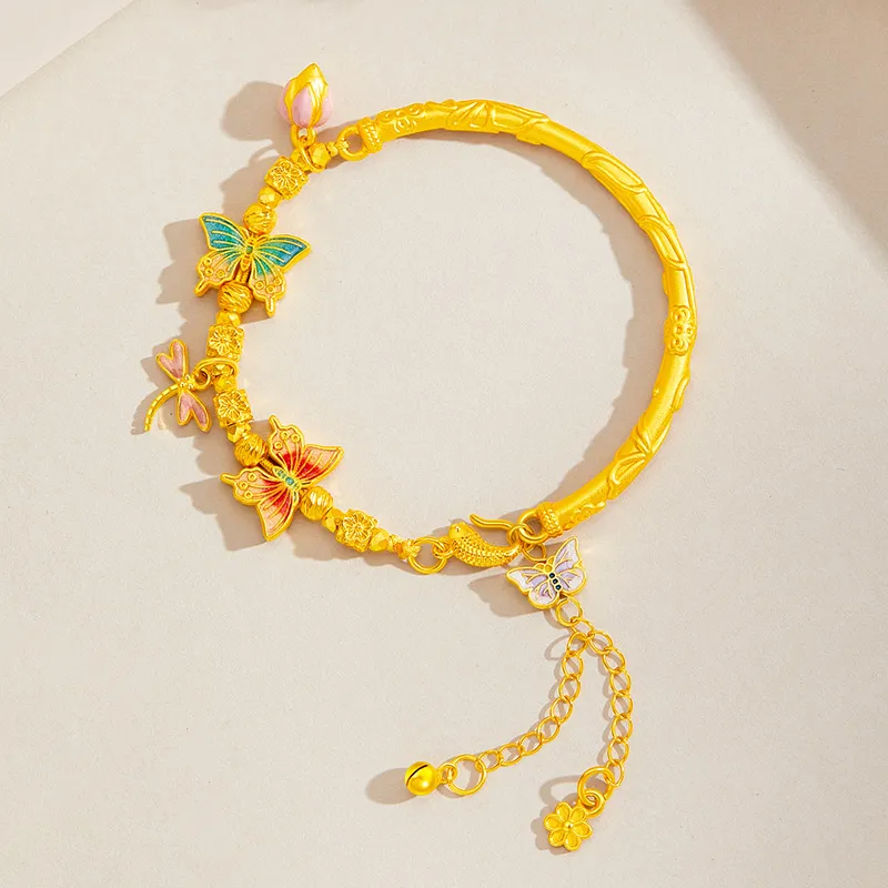 Lao Feng Xiang S925 Silver Bracelets Women's-8