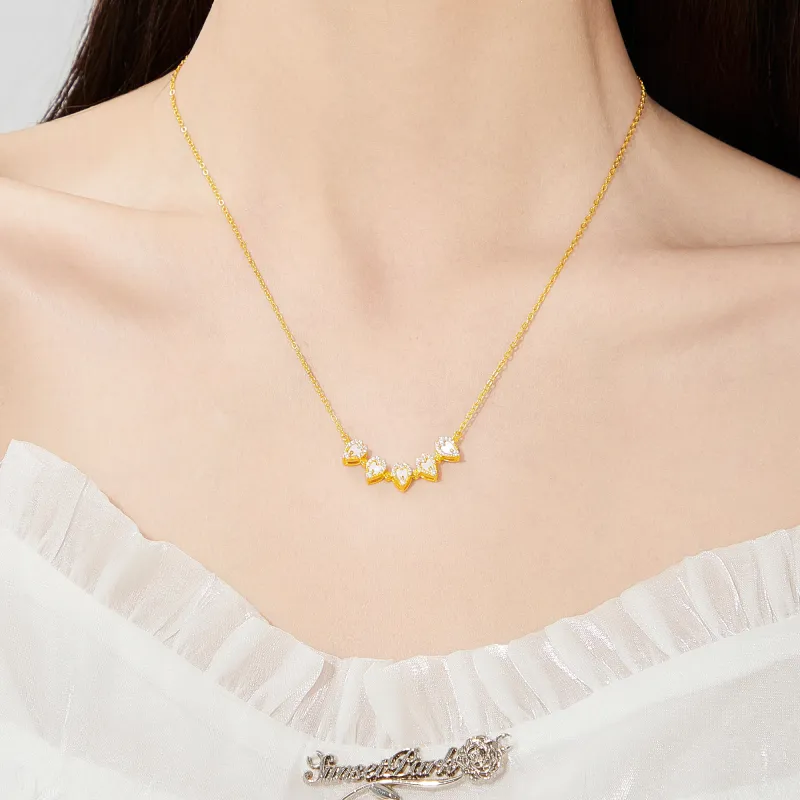 Lao Feng Xiang S925 Silver Necklaces Women's-18