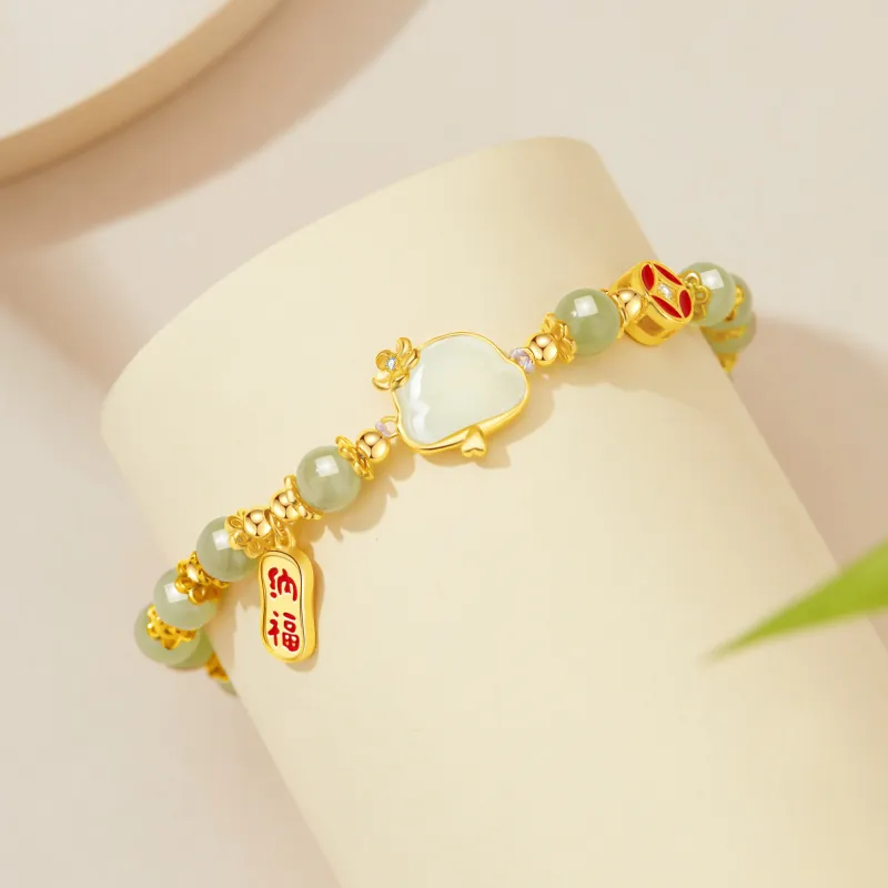 Lao Feng Xiang S925 Sterling Silver Bracelets Women's-5