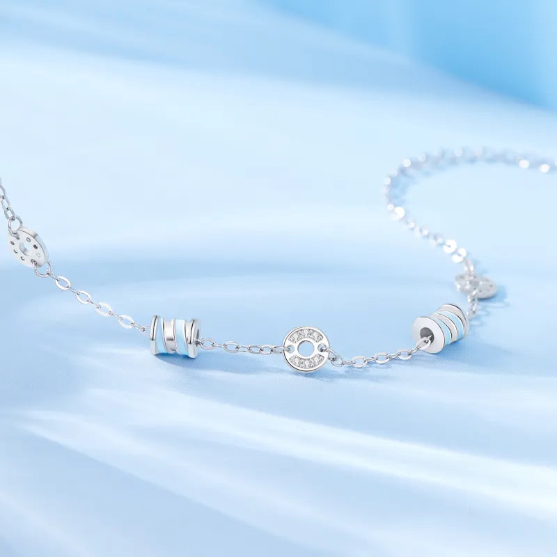 Lao Feng Xiang S925 Silver Bracelets Women's-4