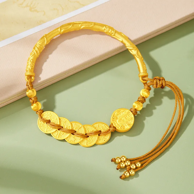 Lao Feng Xiang S925 Silver Bangles Women's-11