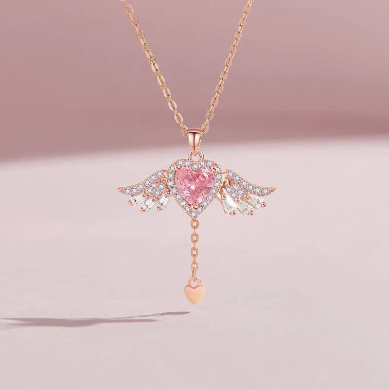 Lao Feng Xiang S925 Silver Necklaces Women's-3