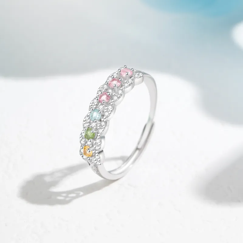 Lao Feng Xiang Natural Tourmaline Rings Women's-3