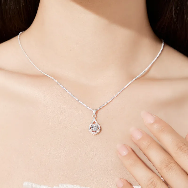 Lao Feng Xiang S925 Silver Necklaces Women's-6