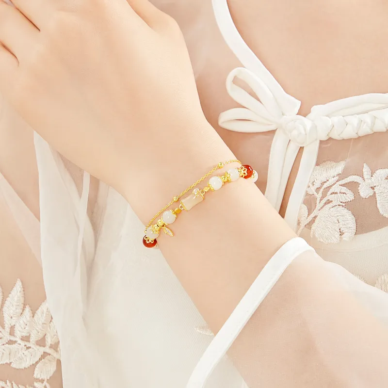 Lao Feng Xiang Chalcedony Jade Bracelets Women's-1