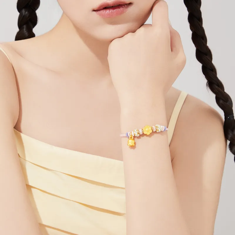 Lao Feng Xiang S999 Fine Silver Bracelets Women's-6