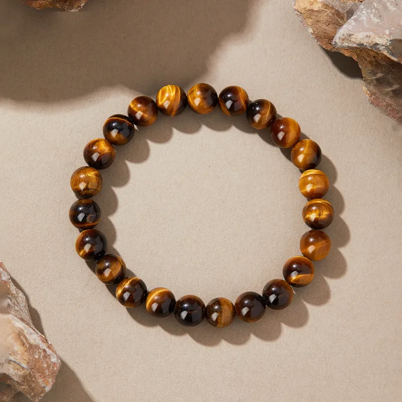 Lao Feng Xiang Tiger's Eye Stone Bracelets Unisex-4