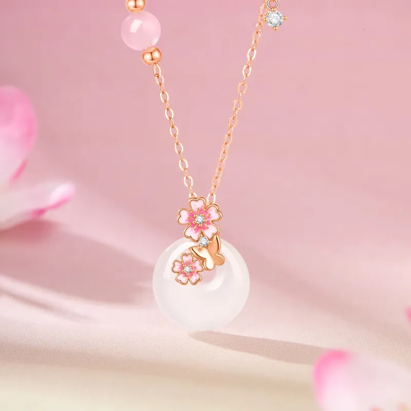 Lao Feng Xiang Chalcedony Necklaces Women's-1