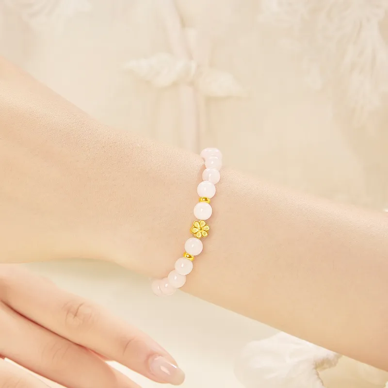 Lao Feng Xiang Natural Chalcedony Jade Bracelets Women's-4