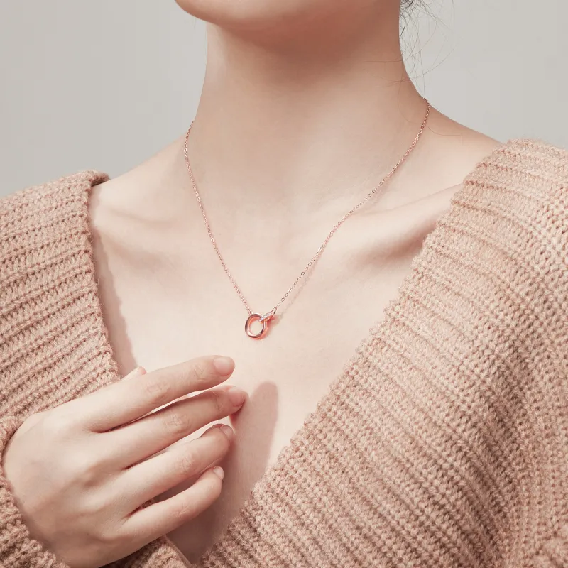 Lao Feng Xiang S925 Sterling Silver Necklaces Women's-7