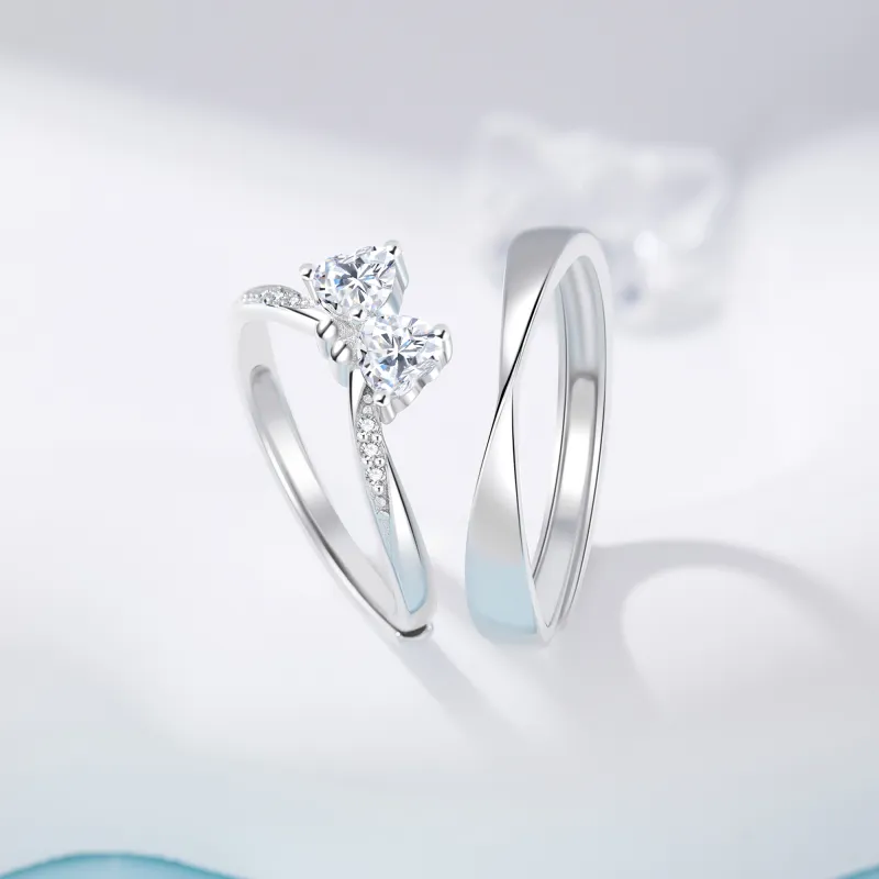 Lao Feng Xiang S925 Silver Rings Unisex-1