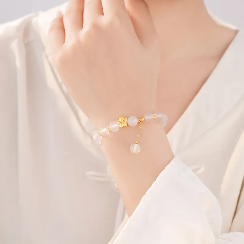 Lao Feng Xiang Chalcedony Bracelets Women's-6