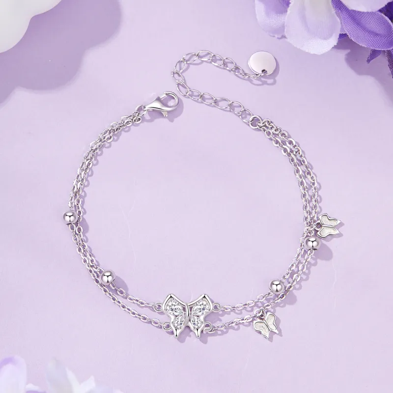 Lao Feng Xiang S925 Silver Bracelets Women's-5