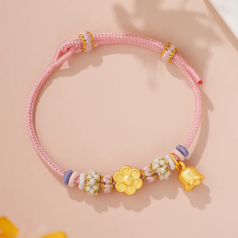 Lao Feng Xiang S999 Fine Silver Bracelets Women's-5