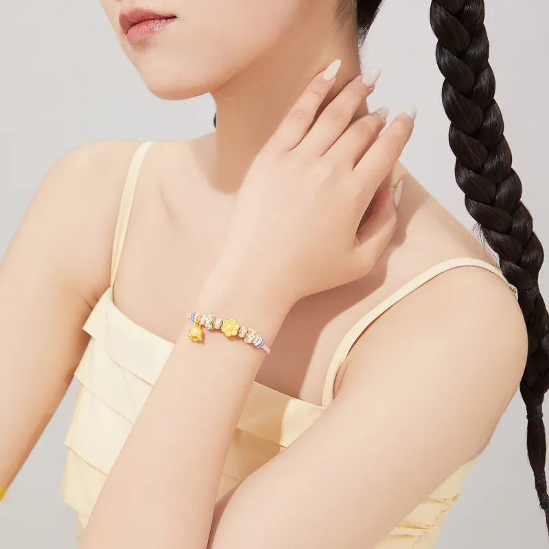 Lao Feng Xiang S999 Fine Silver Bracelets Women's-2