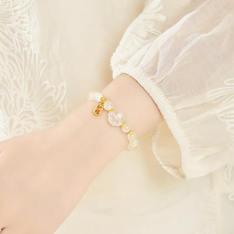 Lao Feng Xiang Chalcedony Bracelets Women's-6