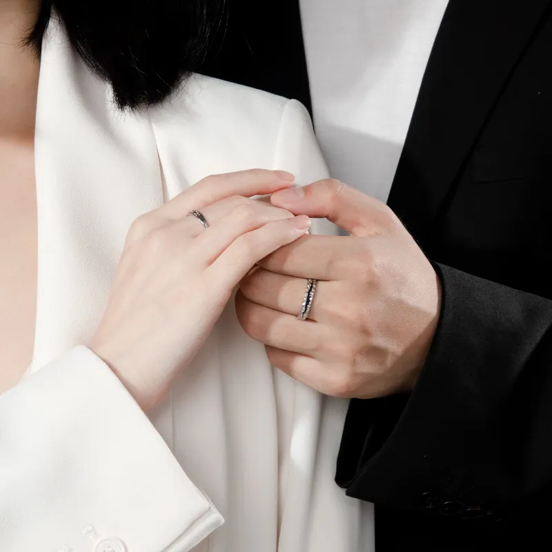 Lao Feng Xiang S925 Silver Rings Unisex-10