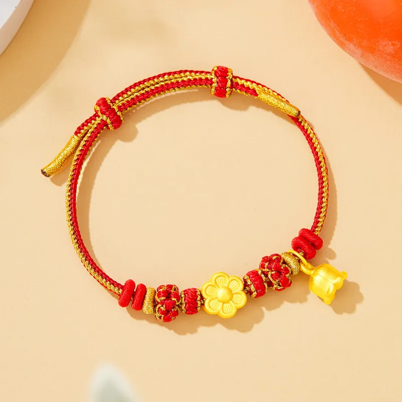 Lao Feng Xiang S999 Fine Silver Bracelets Women's-3