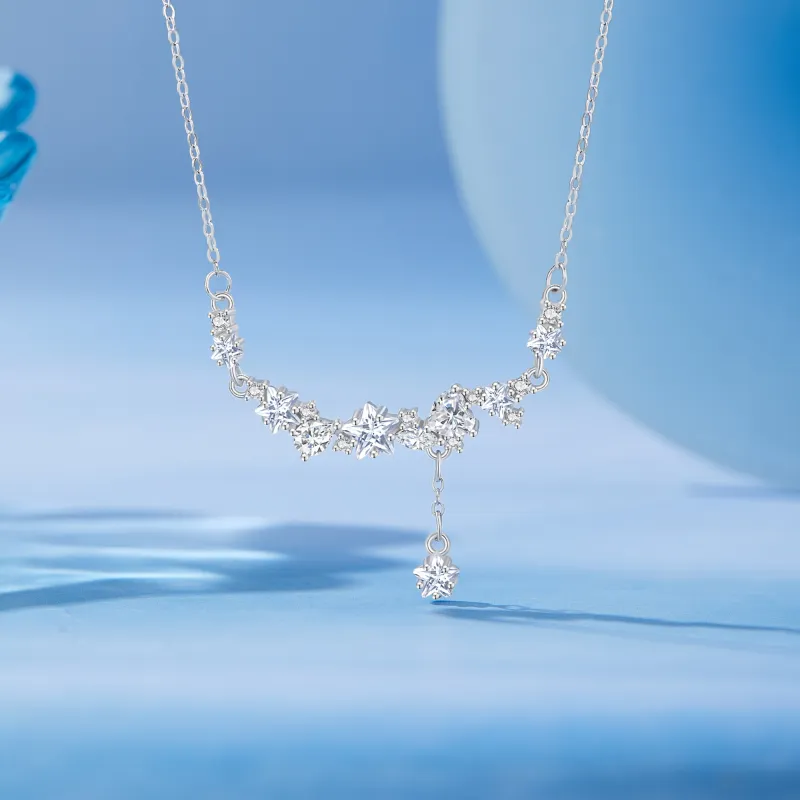 Lao Feng Xiang S925 Silver Necklaces Women's-3
