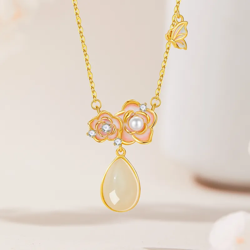 Lao Feng Xiang S925 Necklaces Women's-2
