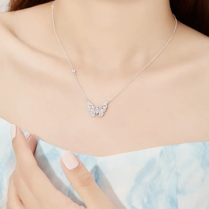 Lao Feng Xiang S925 Silver Necklaces Women's-6