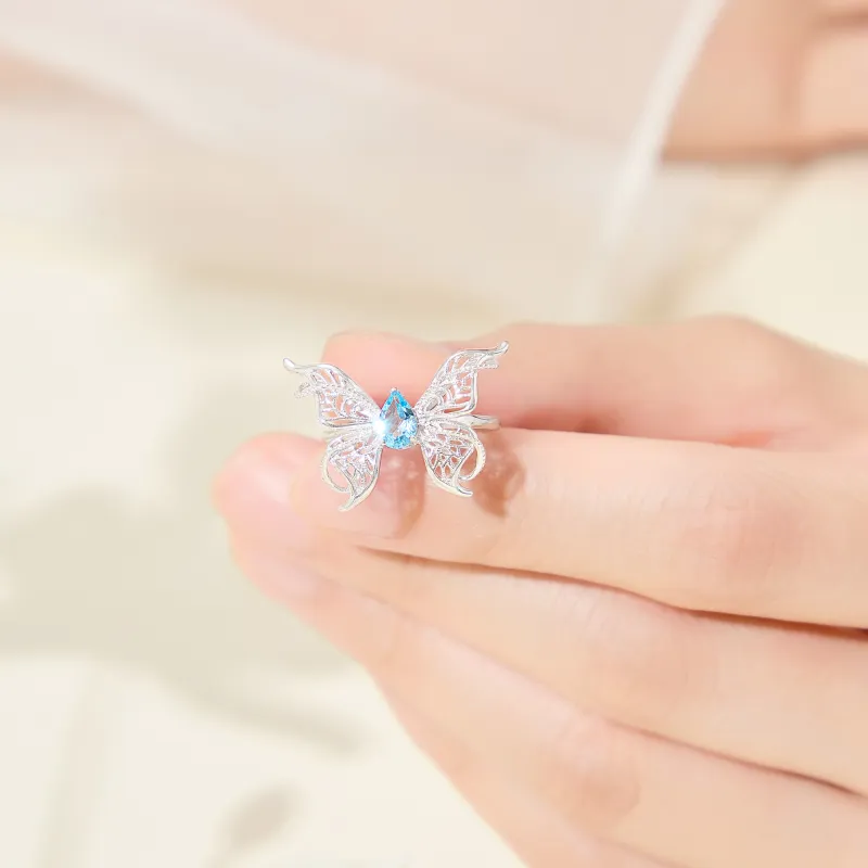 Lao Feng Xiang Natural Topazes Rings Women's-5