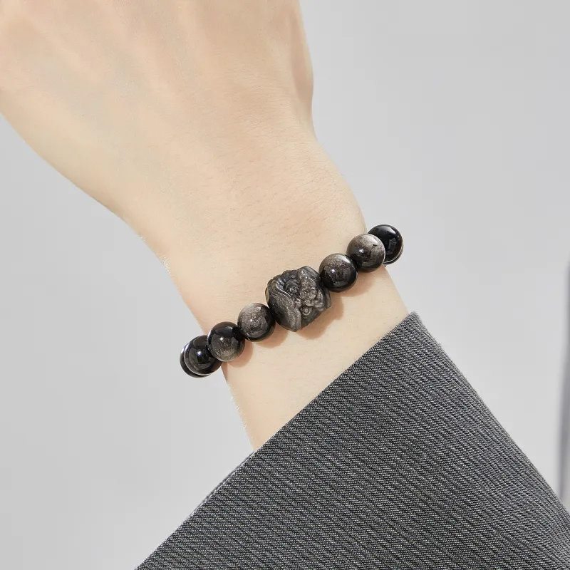 Lao Feng Xiang Obsidian Bracelets Unisex-6