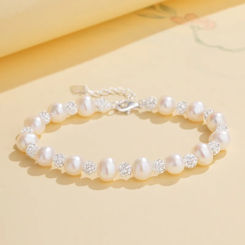 Lao Feng Xiang Pearl Bracelets Women's-4